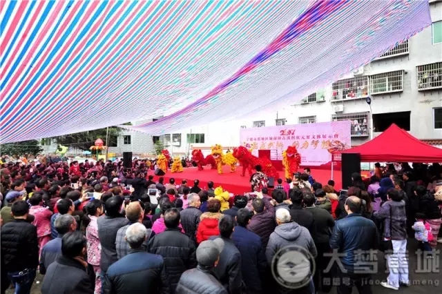 古溪村腾龙武狮闹元宵!这么威风凛凛的铁头狮