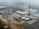 直击抗疫一线|抢工时 战雨天 上金贝方舱隔离点建设快速推进