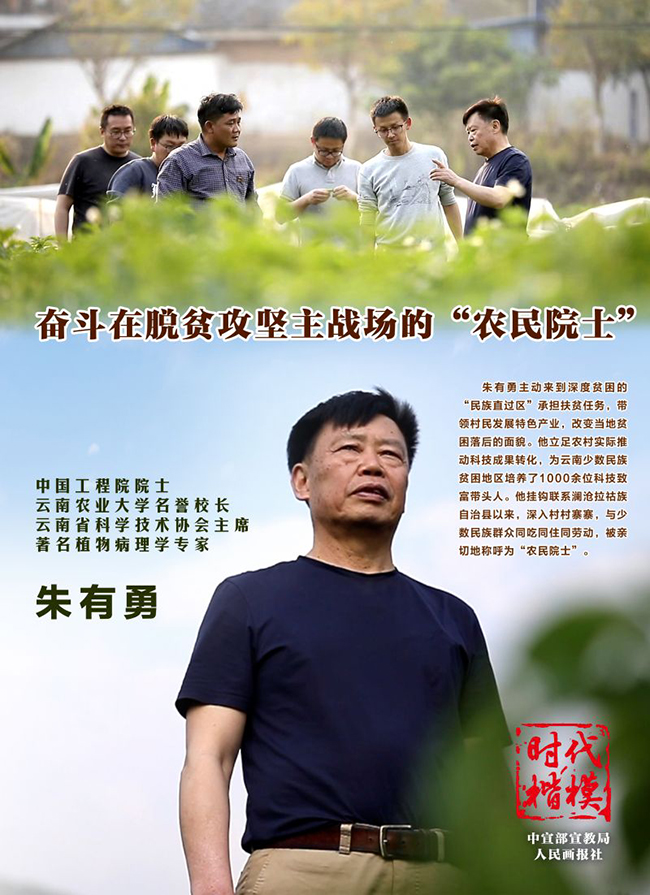 “时代楷模”朱有勇