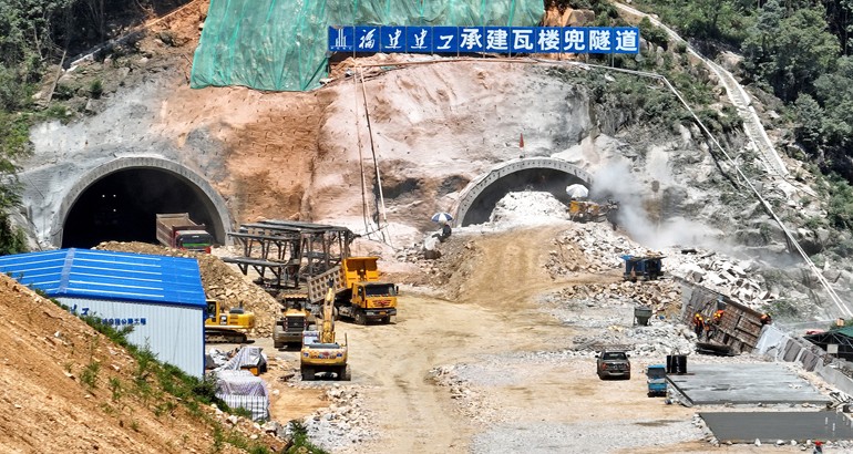 连接衢宁铁路蕉城站！蕉城这个隧道正加速建设