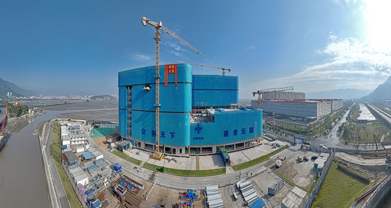 宁德车里湾园区项目综合楼全面封顶