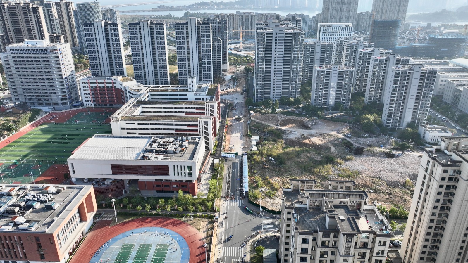 即将打通！东侨二中配套路网持续完善