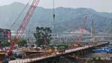连城路二期漳湾特大桥建设稳步推进