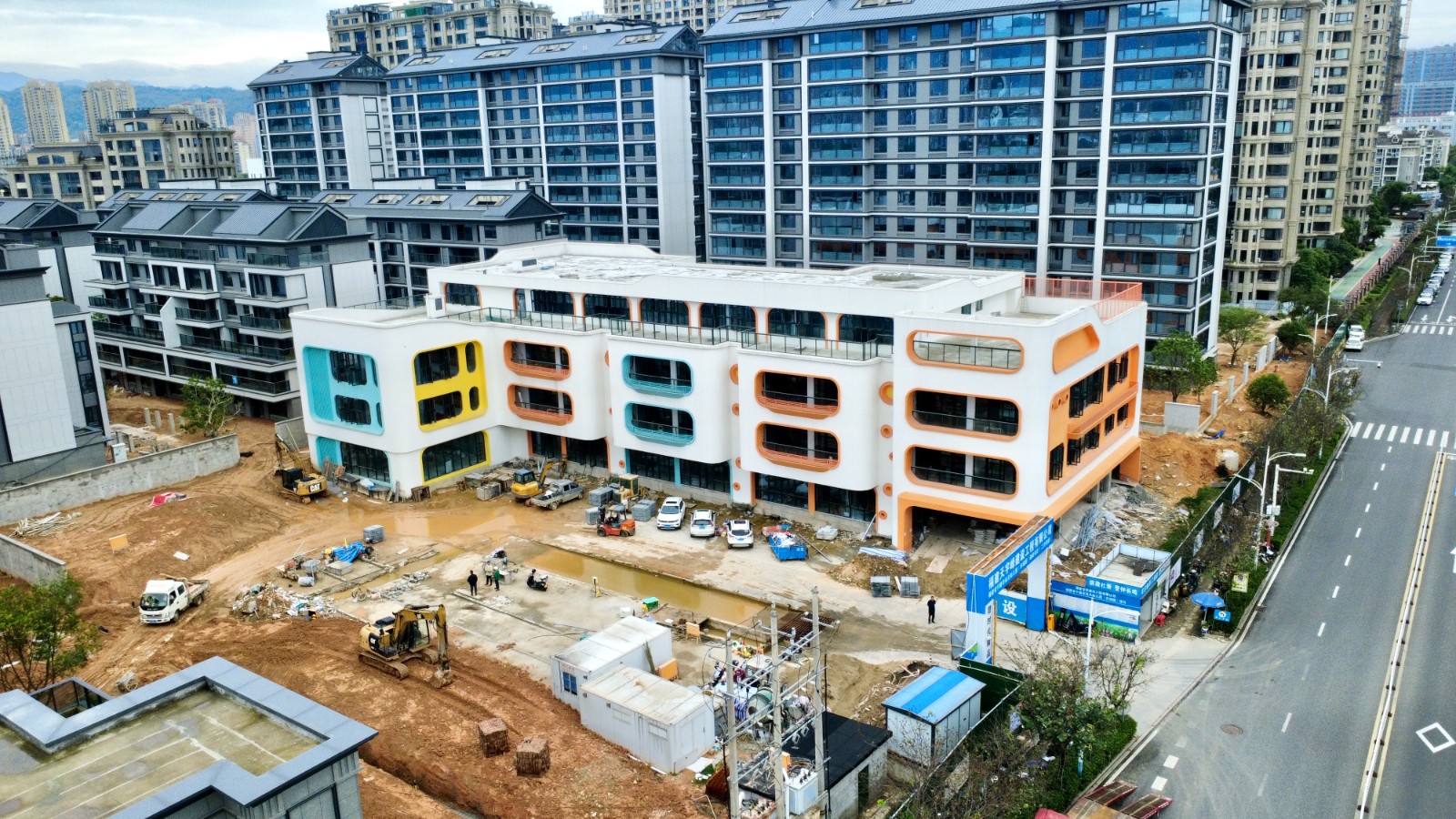 宁德市机关幼儿园（东湖园）项目进入全面收尾阶段