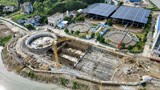 贵岐山污水处理厂四期初具雏形