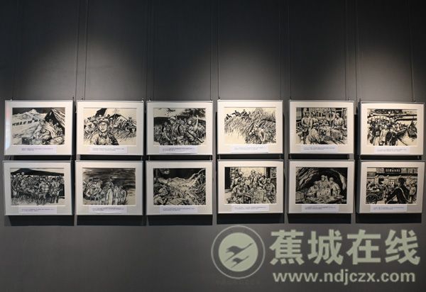 《苍穹之剑——纪念无名英雄蔡威百幅画卷》在宁德首展